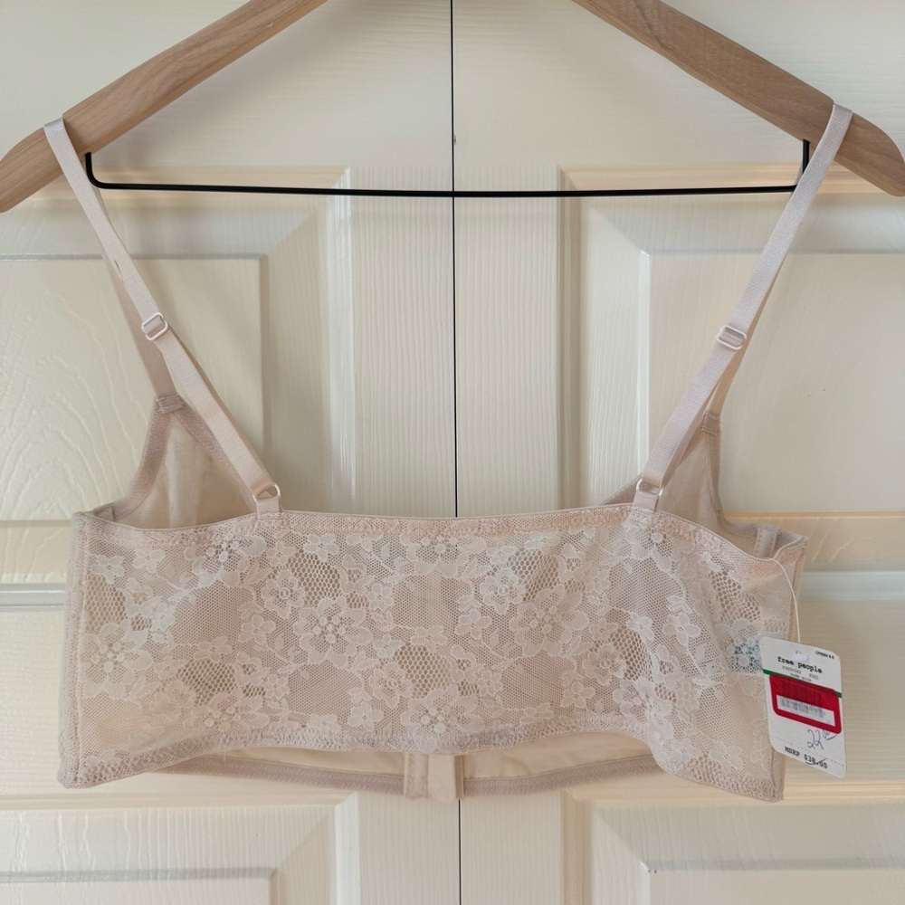 NWT Intimately Free People Lace Underwire Corset Front Hook Bustier bra large - Picture 3 of 12